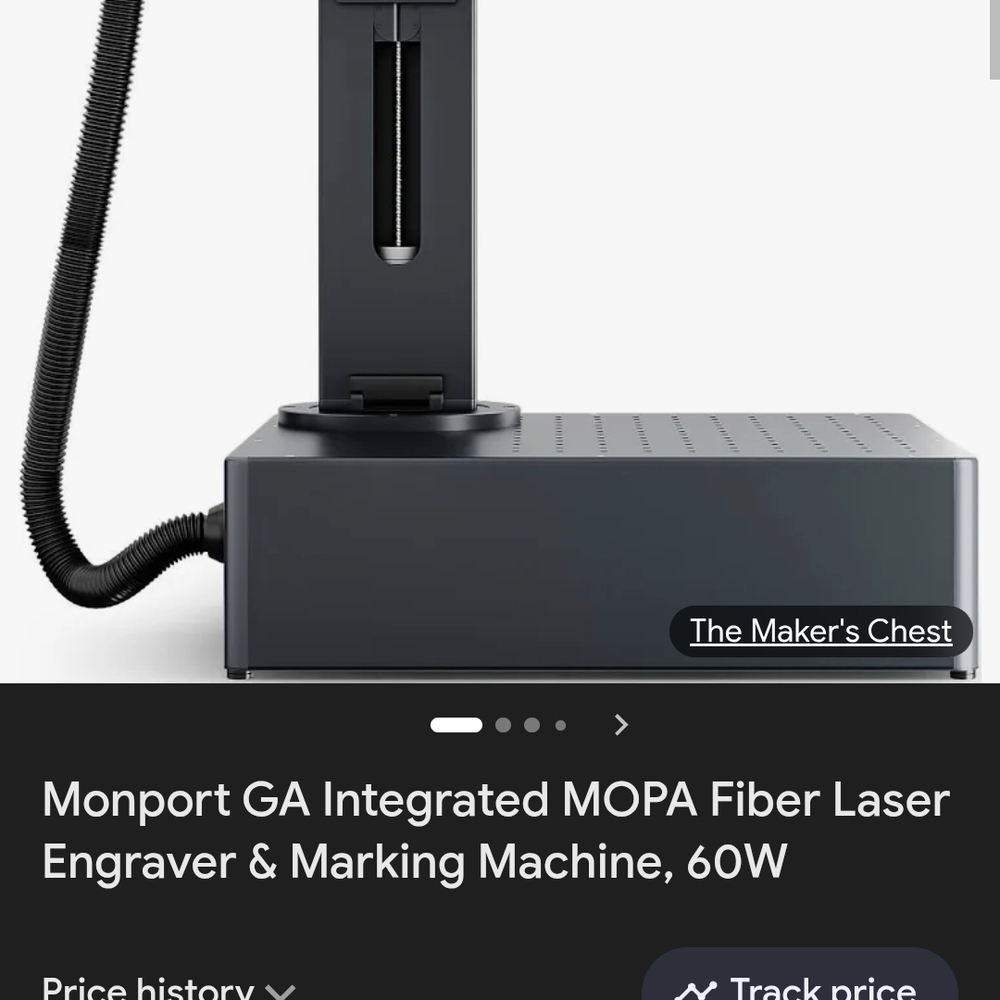 Black Fiber Laser Engraver 60W